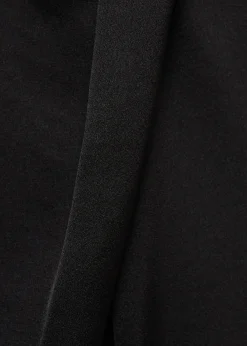 MANGO Koszule I Bluzki*Satynowa bluzka z drapowaniem i wysokim kołnierzem