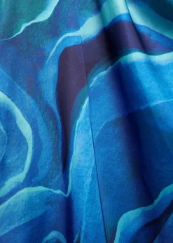 MANGO Koszule I Bluzki*Satynowa bluzka z nadrukiem i drapowanym dekoltem