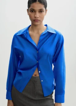 MANGO Koszule I Bluzki*Satynowa koszula z lyocellu