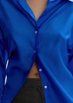 MANGO Koszule I Bluzki*Satynowa koszula z lyocellu