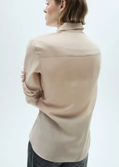 MANGO Koszule I Bluzki*Satynowa koszula z lyocellu