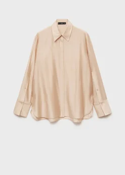 MANGO Koszule I Bluzki*Satynowa koszula z lyocellu