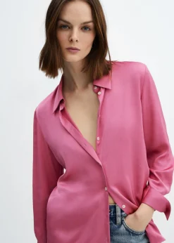 MANGO Koszule I Bluzki*Satynowa, lejąca koszula