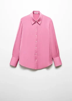 MANGO Koszule I Bluzki*Satynowa, lejąca koszula