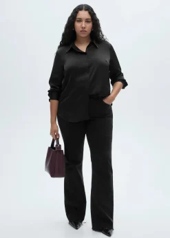 MANGO Koszule I Bluzki*Satynowa, lejąca koszula