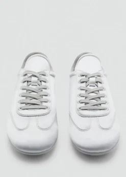 MANGO Buty*Satynowe sznurowane buty sportowe