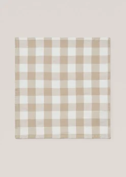 MANGO Obrusy*Serwetka z bawełny i lnu w kratę