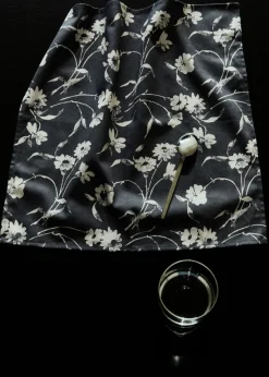 MANGO Obrusy*Serwetka z bawełny w kwiaty 45 x 45 cm