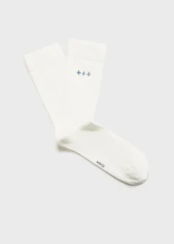 MANGO Bielizna*Skarpetki bawełniane z haftem