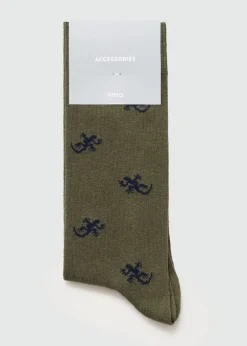 MANGO Bielizna*Skarpetki bawełniane ze wzorem w zwierzęta