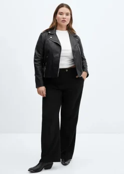 MANGO Kurtki|Skóra*Skórzana kurka biker