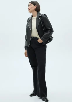 MANGO Kurtki|Skóra*Skórzana kurka biker