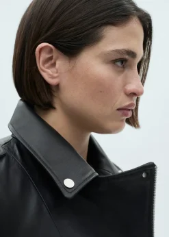 MANGO Kurtki|Skóra*Skórzana kurka biker