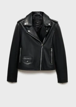 MANGO Kurtki|Skóra*Skórzana kurka biker