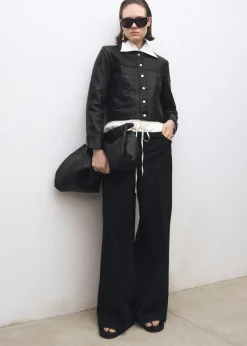 MANGO Kurtki|Skóra*Skórzana kurtka z klapami