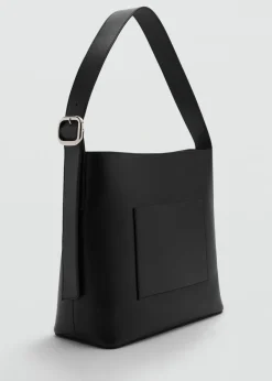 MANGO Torebki|Akcesoria Skórzane*Skórzana torba shopper