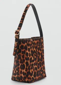 MANGO Torebki|Akcesoria Skórzane*Skórzana torebka w cętki