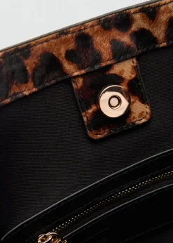 MANGO Torebki|Akcesoria Skórzane*Skórzana torebka w cętki