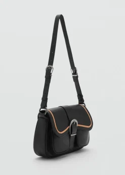 MANGO Torebki|Akcesoria Skórzane*Skórzana torebka ze sprzączką