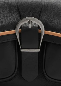 MANGO Torebki|Akcesoria Skórzane*Skórzana torebka ze sprzączką