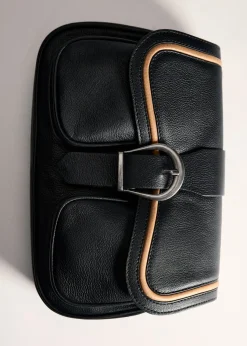 MANGO Torebki|Akcesoria Skórzane*Skórzana torebka ze sprzączką
