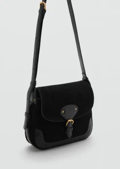 MANGO Torebki|Akcesoria Skórzane*Skórzana torebka ze sprzączką