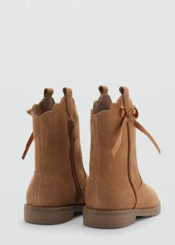Dzieci MANGO Buty*Skórzane botki cowboy