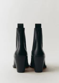 MANGO Buty|Akcesoria Skórzane*Skórzane botki w szpic