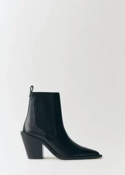 MANGO Buty|Akcesoria Skórzane*Skórzane botki w szpic