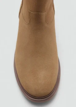 Dzieci MANGO Buty*Skórzane buty z wysoką cholewką