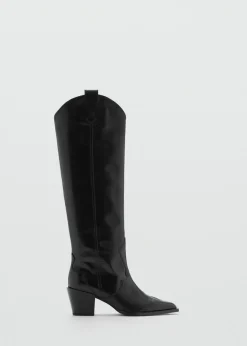 MANGO Buty|Akcesoria Skórzane*Skórzane kowbojki