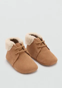 Dzieci MANGO Buty|Buty*Skórzane kozaki z futrem