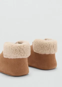 Dzieci MANGO Buty|Buty*Skórzane kozaki z futrem
