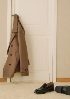 MANGO Akcesoria|Buty*Skórzane mokasyny zamszowe