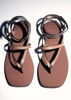 MANGO Buty|Akcesoria Skórzane*Skórzane sandały z pasków