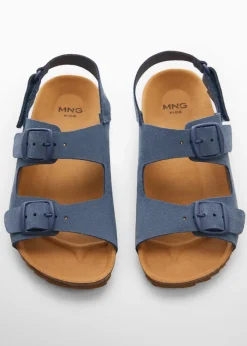 Dzieci MANGO Buty|Buty*Skórzane sandały ze sprzączkami