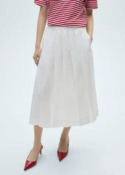 MANGO Spódnice*Spódnica bawełniana z zakładkami