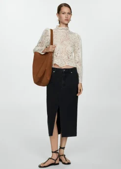 MANGO Spódnice*Spódnica dżinsowa midi