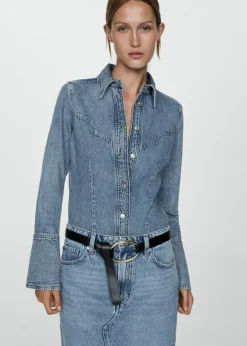 MANGO Spódnice*Spódnica dżinsowa midi