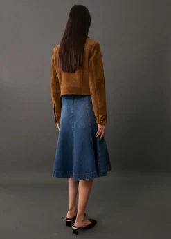 MANGO Spódnice*Spódnica dżinsowa z kontrastowymi szwami