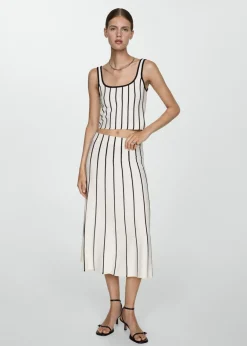 MANGO Spódnice*Spódnica dzianinowa w paski