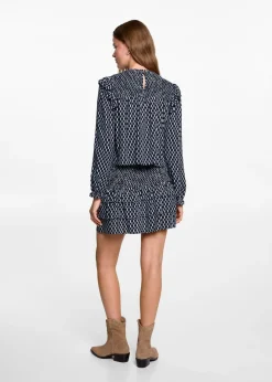 MANGO Spódnice*Spódnica marszczona z falbankami