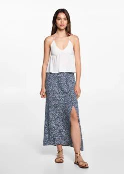 MANGO Spódnice*Spódnica midi w kwiaty