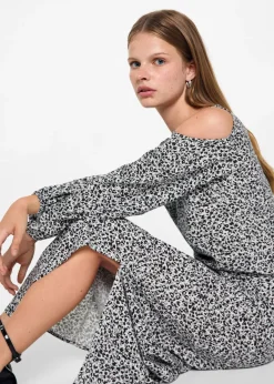 MANGO Spódnice*Spódnica midi w lamparcie cętki