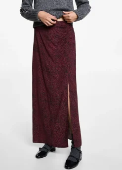 MANGO Spódnice*Spódnica midi w lamparcie cętki