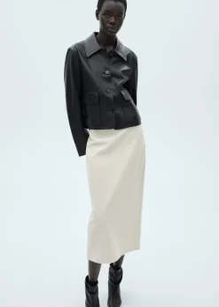 MANGO Spódnice*Spódnica midi z dzianiny bouclé