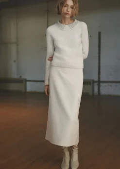 MANGO Spódnice*Spódnica midi z dzianiny bouclé