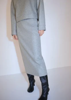 MANGO Spódnice*Spódnica midi z dzianiny dresowej