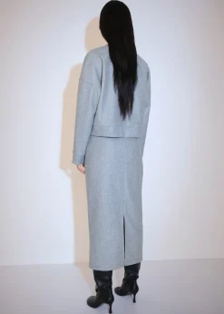 MANGO Spódnice*Spódnica midi z dzianiny dresowej