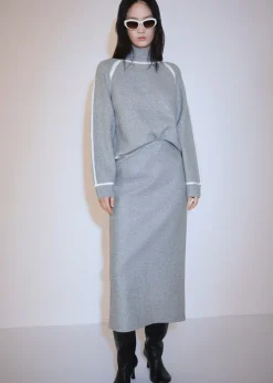 MANGO Spódnice*Spódnica midi z dzianiny dresowej